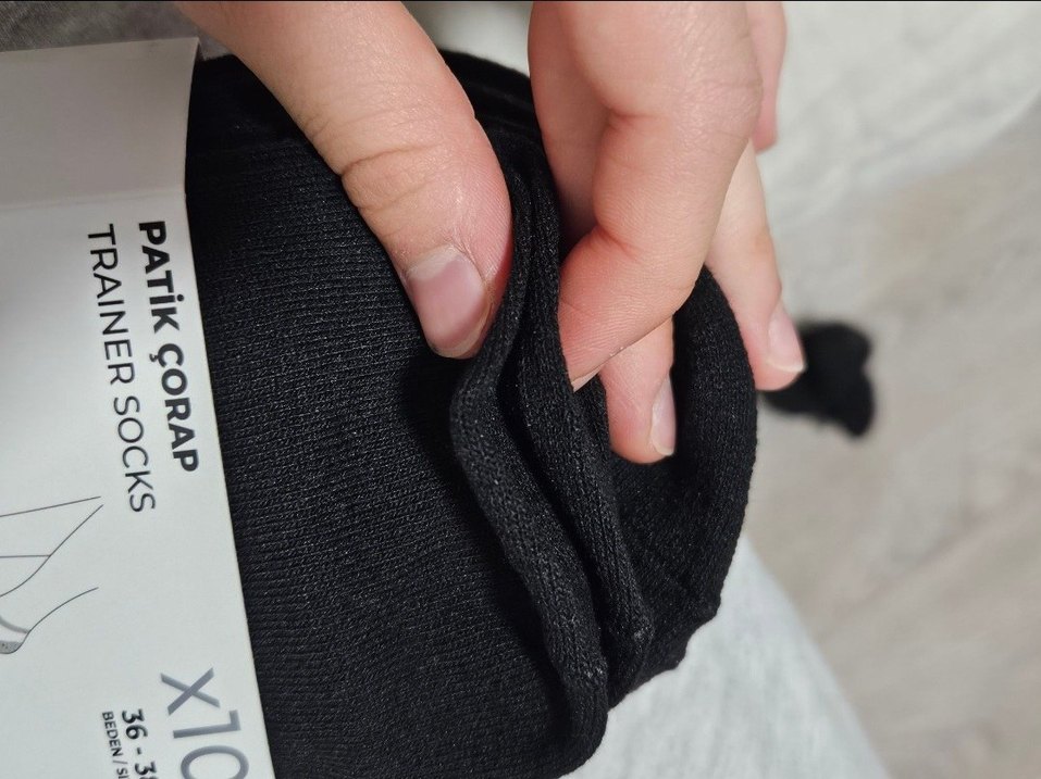 8 tane siyah patik çorap - Görsel 4