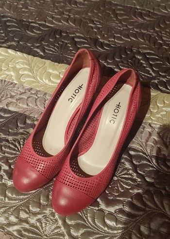 Hotiç Pembe Dantel Detaylı Stiletto Topuklu Kadın Ayakkabı