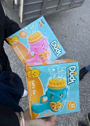 Renkli Ördek Köpük Tabancası Çocuk Oyuncağı