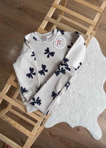 Kız Çocuk Gri Baskılı Triko Sweatshirt - Görsel 2