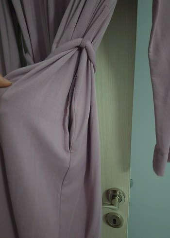 Kadın Gül kurusu Uzun Kollu hamile/ lohusa Sabahlık - Görsel 4