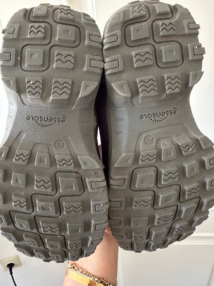 Mor Kız Çocuk Cırt Cırtlı Bot - Görsel 4