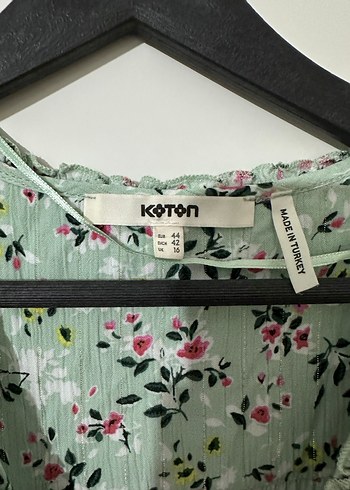 Yeşil V Yaka Pamuklu Uzun Bohem Elbise - Görsel 2