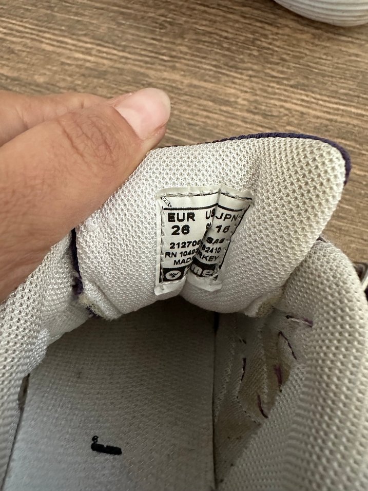 Kız Çocuk Mor Cırtlı Spor Ayakkabı - Görsel 4