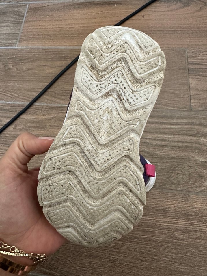 Kız Çocuk Mor Cırtlı Spor Ayakkabı - Görsel 3