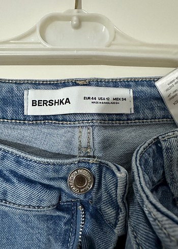 44 Beden Bershka Kadın Mavi Denim Pantolon