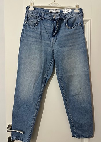 Bershka Kadın Mavi Denim Pantolon