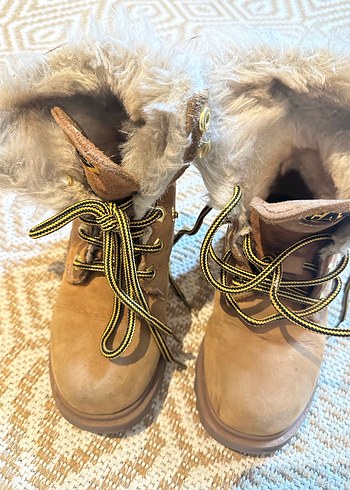 Orjinal cat Kürklü Süet Kahverengi çocuk Bot - Görsel 4