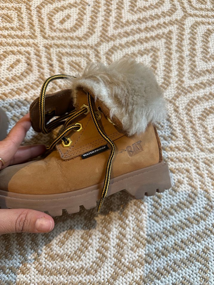 Orjinal cat Kürklü Süet Kahverengi çocuk Bot - Görsel 2