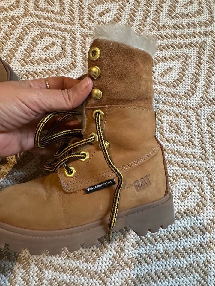 Orjinal cat Kürklü Süet Kahverengi çocuk Bot - Görsel 5