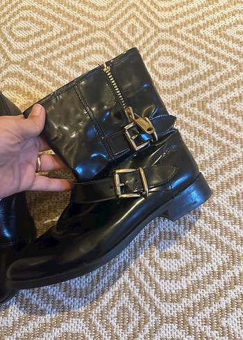 Elle marka Tokalı Siyah Kadın Bot, Topuklu - Görsel 2