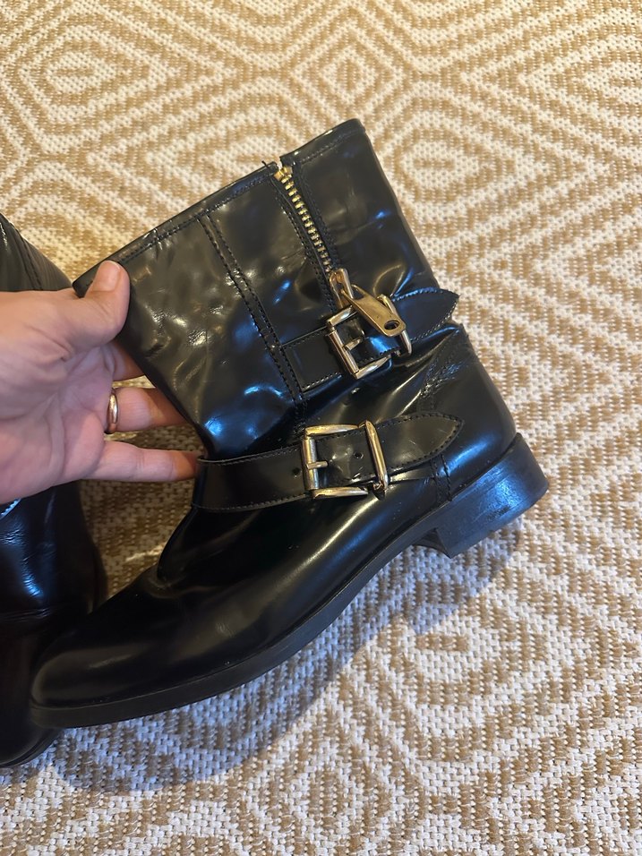 Elle marka Tokalı Siyah Kadın Bot, Topuklu - Görsel 2