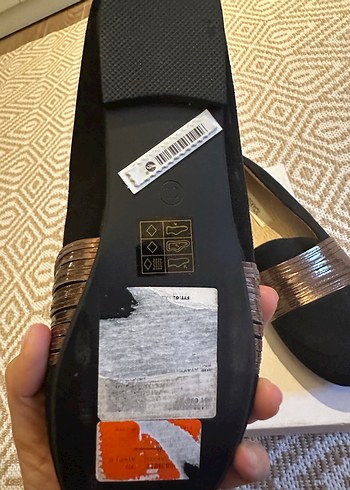 IPEKYOL Kadın Siyah Süet Topuklu Babet - Görsel 4