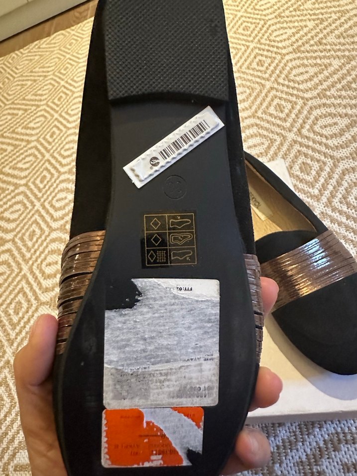 IPEKYOL Kadın Siyah Süet Topuklu Babet - Görsel 4