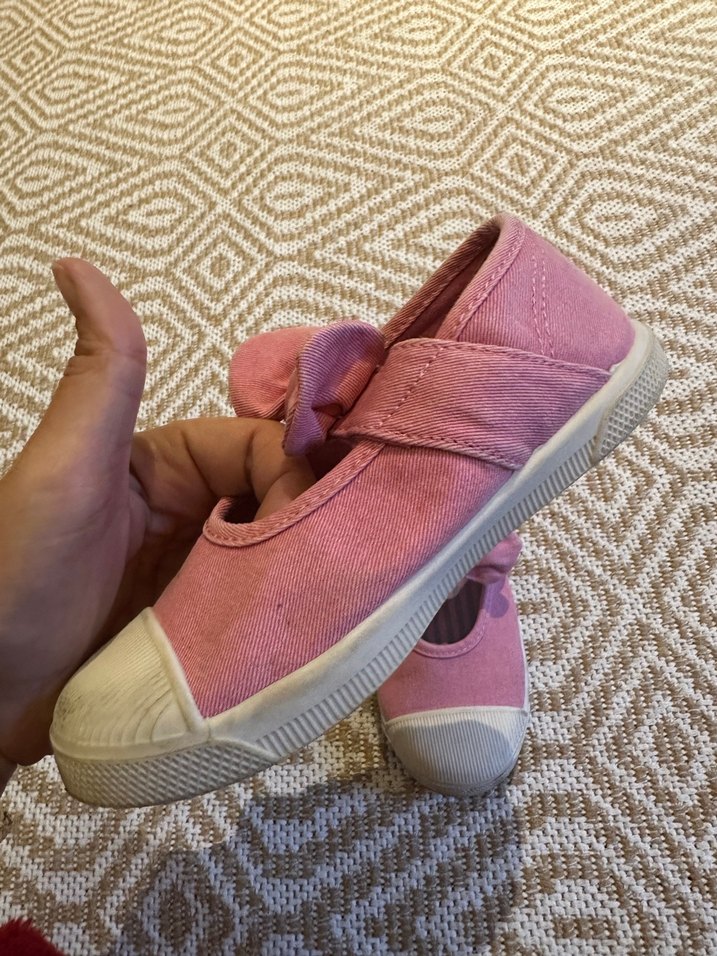 Zara Kurdele Detaylı Kız Çocuk Pembe Spor Ayakkabı - Görsel 3