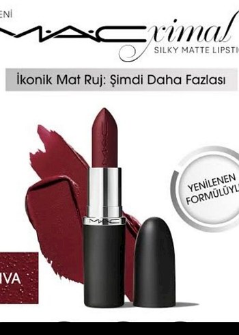 MAC Silky Matte Bordo Ruj