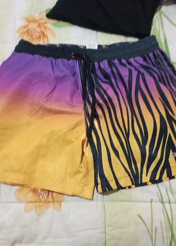 Renkli Pilili Erkek Mini Şort - Görsel 2