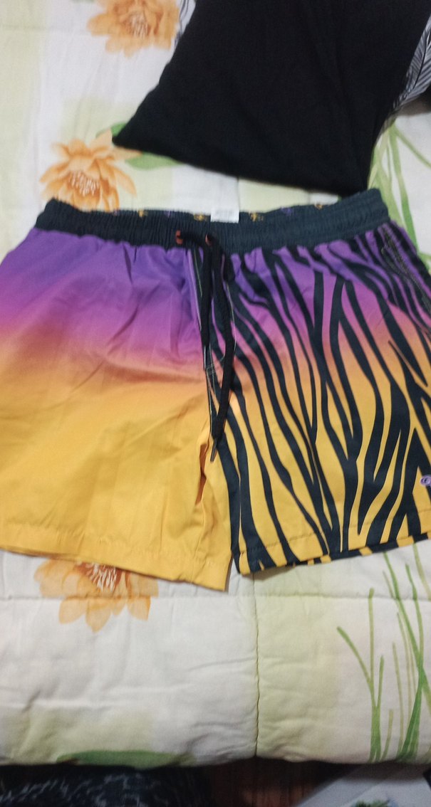 Renkli Pilili Erkek Mini Şort - Görsel 2