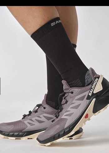 Mor Baskılı kadın Spor Ayakkabı Bağcıklı - Görsel 4