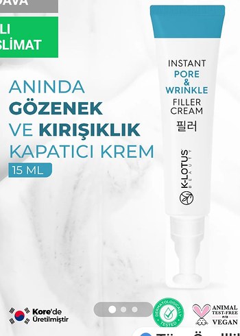 K-Lotus Anında Gözenek ve Kırışıklık Kapatıcı Krem 15ml