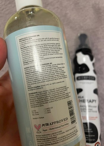 Maru Derm Yüz Temizleme Jeli & Morfose Süt Terapisi Köpük - Görsel 3