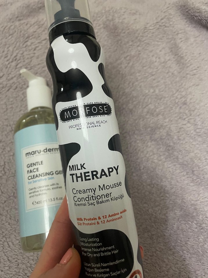 Maru Derm Yüz Temizleme Jeli & Morfose Süt Terapisi Köpük - Görsel 2