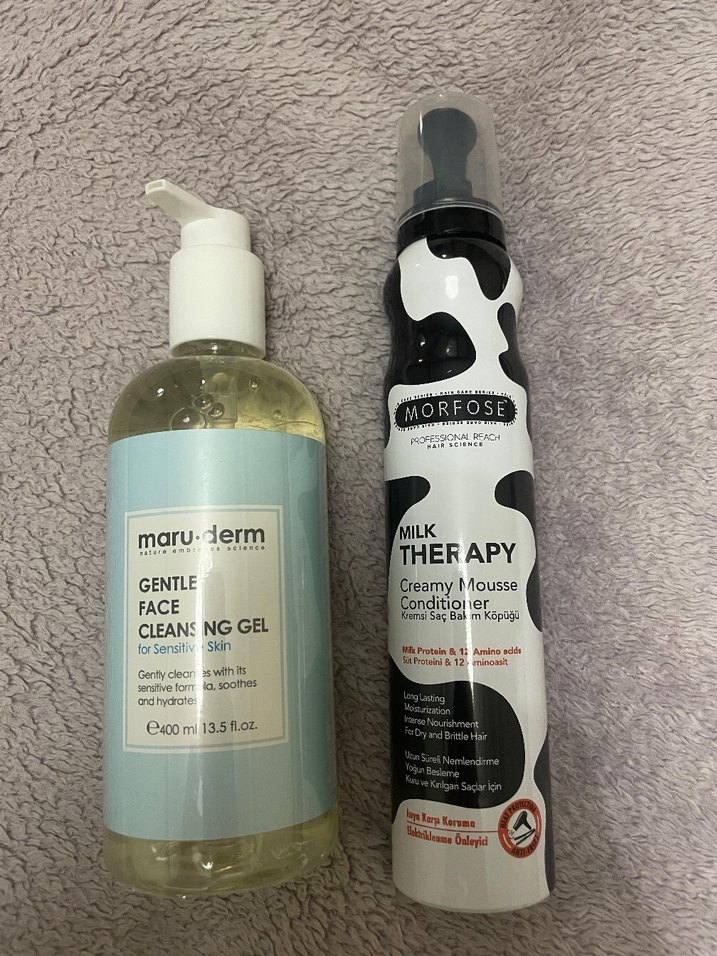 Maru Derm Yüz Temizleme Jeli & Morfose Süt Terapisi Köpük - Görsel 5