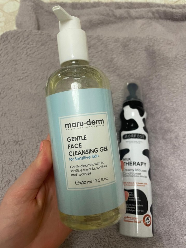 Maru Derm Yüz Temizleme Jeli & Morfose Süt Terapisi Köpük - Görsel 4