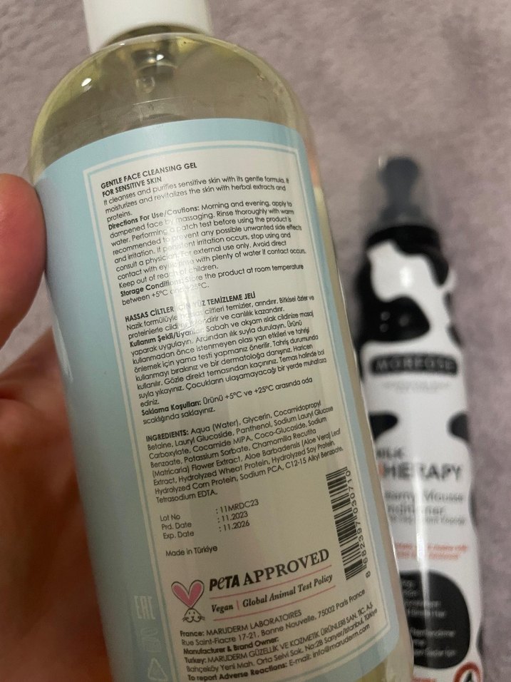 Maru Derm Yüz Temizleme Jeli & Morfose Süt Terapisi Köpük - Görsel 3