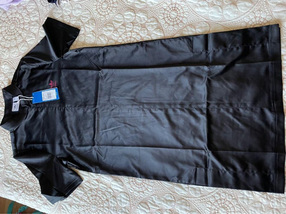 Siyah Yüksek Yakalı Kısa Kollu Mini Elbise - Görsel 5