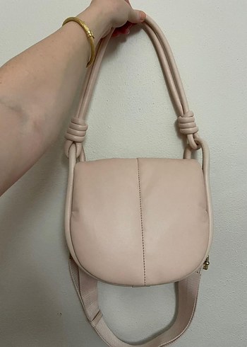 CHARLES & KEİTH Pembe Deri Kadın Çanta - Görsel 5