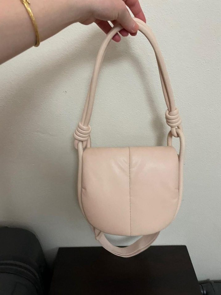 CHARLES & KEİTH Pembe Deri Kadın Çanta - Görsel 4