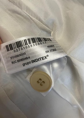 Bej Kadın Ofis Blazeri Düğmeli - Görsel 8