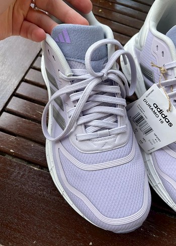 38,5 Beden beyaz Renk Beyaz Bağcıklı Adidas Duramo 10 Spor Ayakkabı