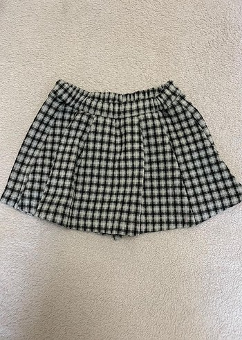 Zara Zara çocuk Ekose Pilili şort Etek