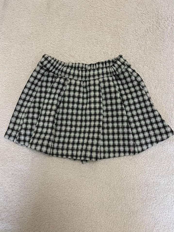 Zara çocuk Ekose Pilili şort Etek - Görsel 2