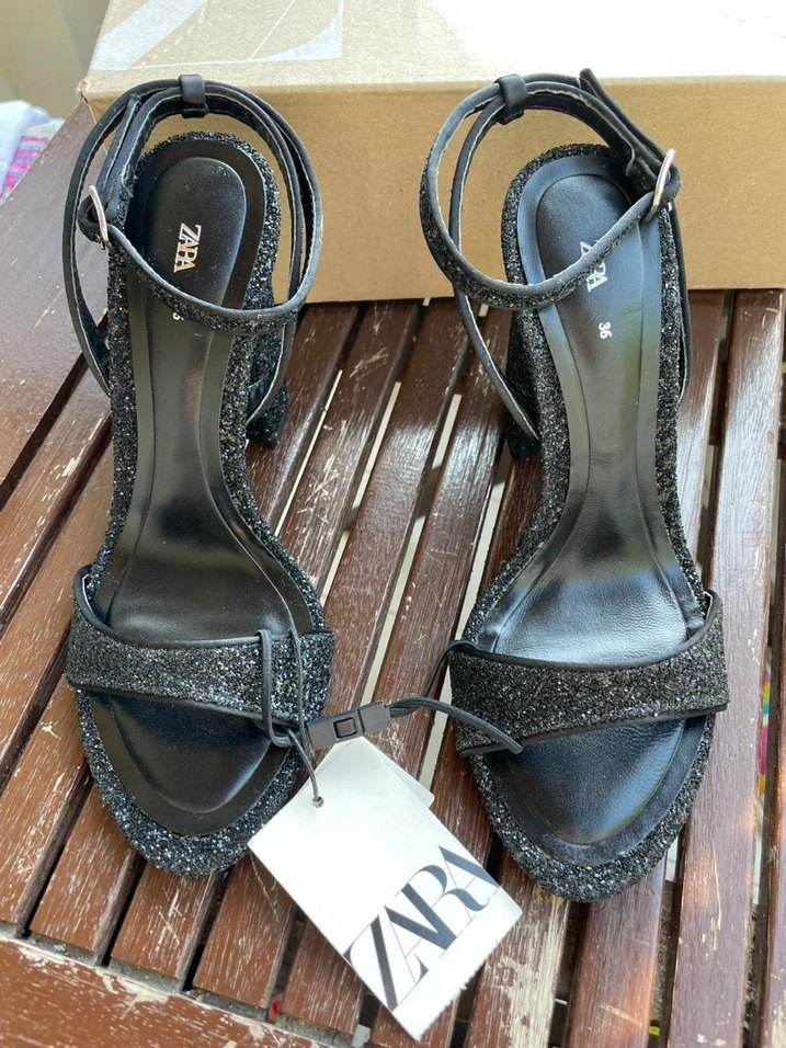 Zara Simli Blok Tabanlı Sandalet - Görsel 2