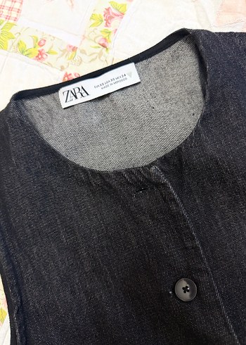Zara  Kolsuz Denim Yelek - Görsel 5