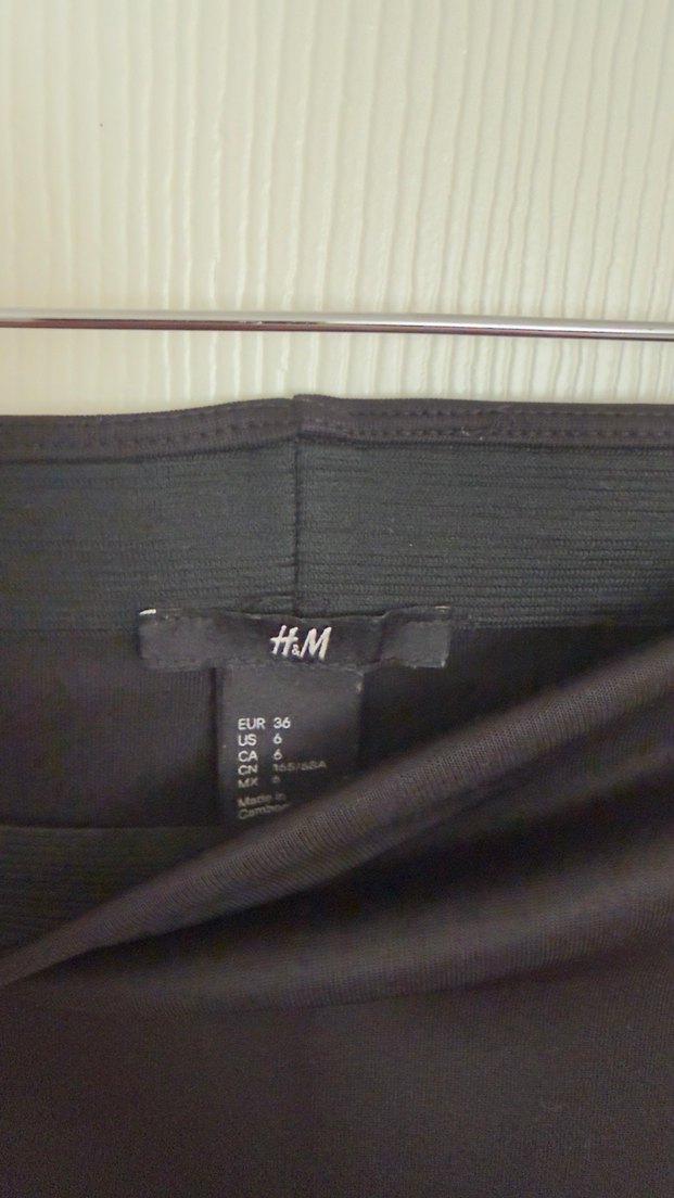 H&M Siyah Midi Kalem Etek - Görsel 3