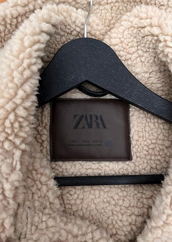 Zara Kahverengi Kürklü Biker Deri Kadın Ceket