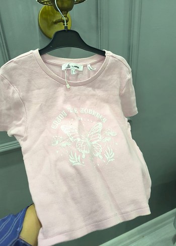 Koton Pembe Kız Çocuk Baskılı Kısa Kollu Tişört - Görsel 4