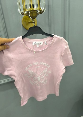 Koton Pembe Kız Çocuk Baskılı Kısa Kollu Tişört - Görsel 2