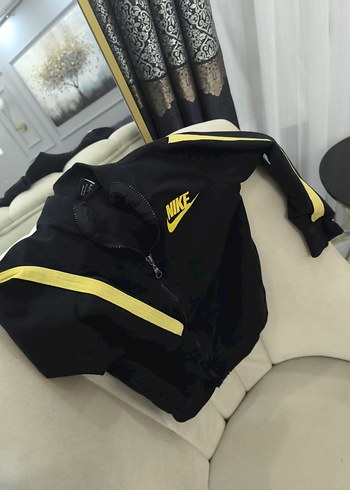 Siyah Nike Erkek Çocuk Fermuarlı Sweatshirt - Görsel 3
