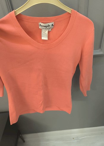 Pembe Kadın Pamuklu Triko Kazak - Görsel 4