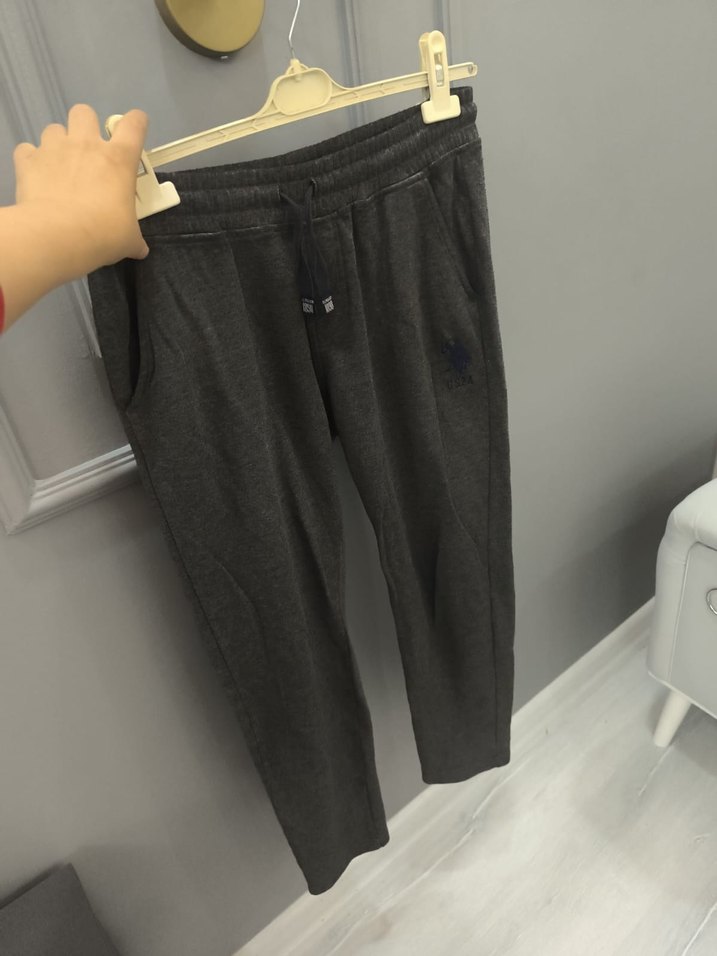 Gri Erkek Bol Kesim Eşofman Altı - Görsel 4