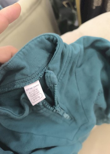 Erkek Çocuk Fermuarlı Yeşil Sweatshirt - Görsel 2