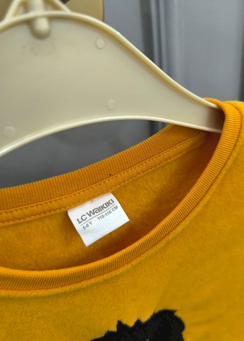 Sarı Erkek Çocuk Sweatshirt Uzun Kollu polar - Görsel 5