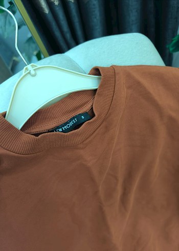 Kadın Kahverengi Salaş Sweatshirt - Görsel 3