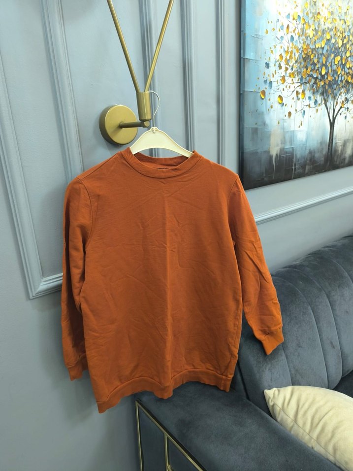 Kadın Kahverengi Salaş Sweatshirt - Görsel 2