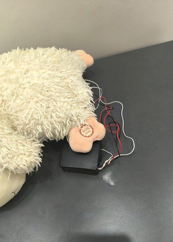 uyku arkadasi Beyaz Peluş Kuzu Oyuncak - Görsel 5